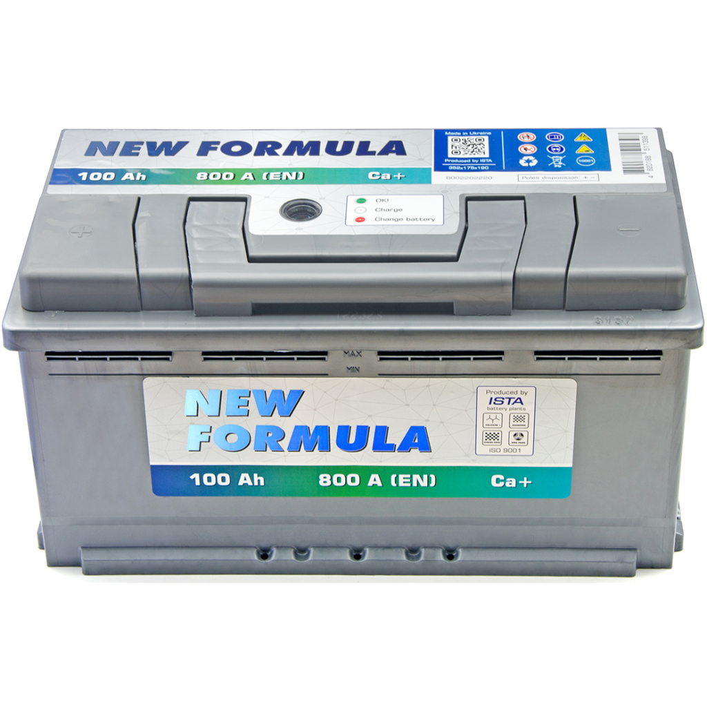 Акумулятор автомобільний NEW FORMULA 100Ah (+/-) 800EN (6002202220) - зображення 2