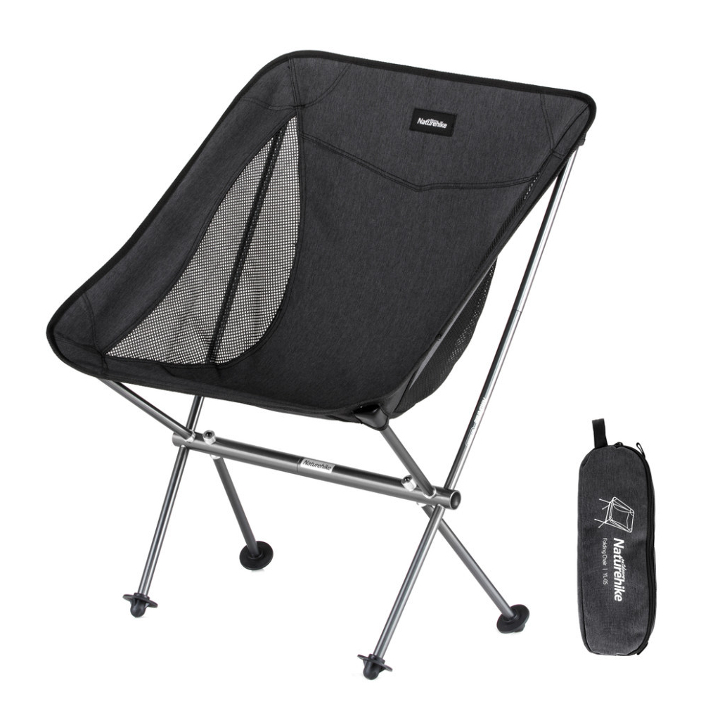 Крісло складане Naturehike Stellaluna L04 CNK2450JJ015, розмір M, чорне (6976023929410) - зображення 1