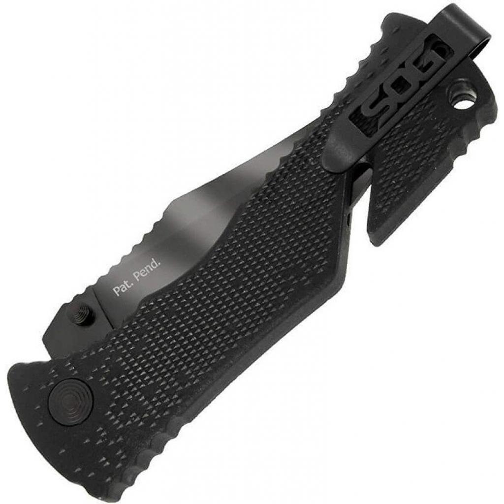 Ніж SOG Trident Black Blade Serrated (TF3-BX) - изображение 5