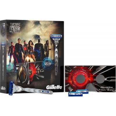 Набір для гоління Gillette станок Mach3 Turbo + 2 кассеты + очки виртуальной реальности (7702018442706) - изображение 1