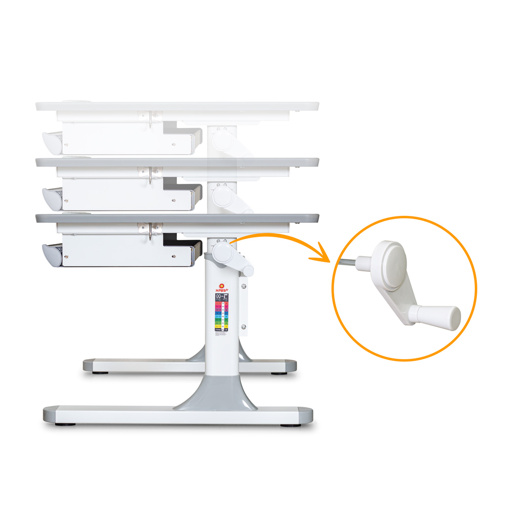 Парта Mealux Edmonton Multicolor G Liite (BD-610 W/MC + G Lite) - зображення 4