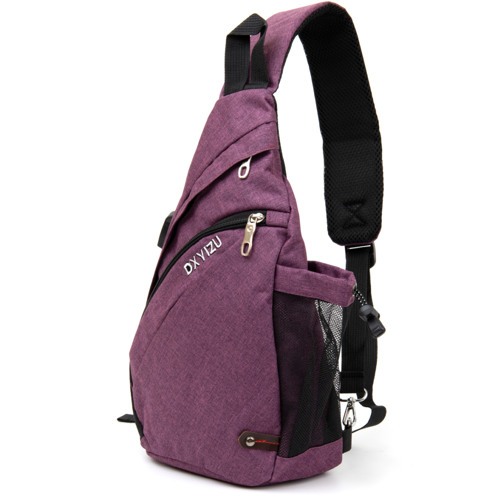 Сумка Vintage Унісекс через плече смарт текстильна Малинова (20552) - зображення 1