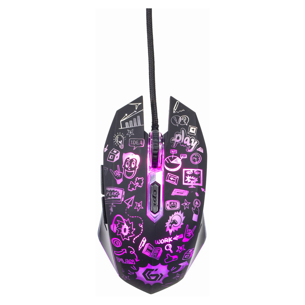 Мишка Gembird MUS-6B-GRAFIX-01 USB Black (MUS-6B-GRAFIX-01) - зображення 1