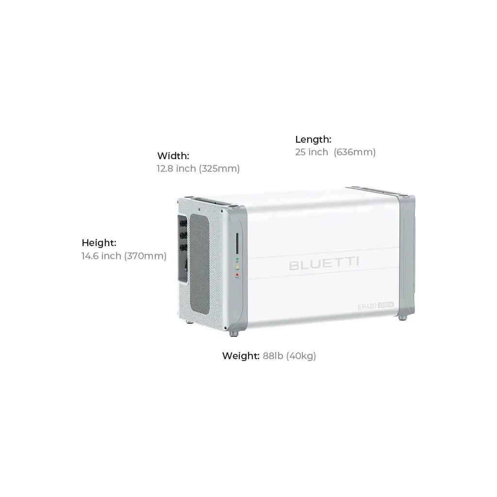 Система зберігання енергії BLUETTI EP600 + 3xB500, 6000W 14880Wh (EP600+3xB500) - зображення 4