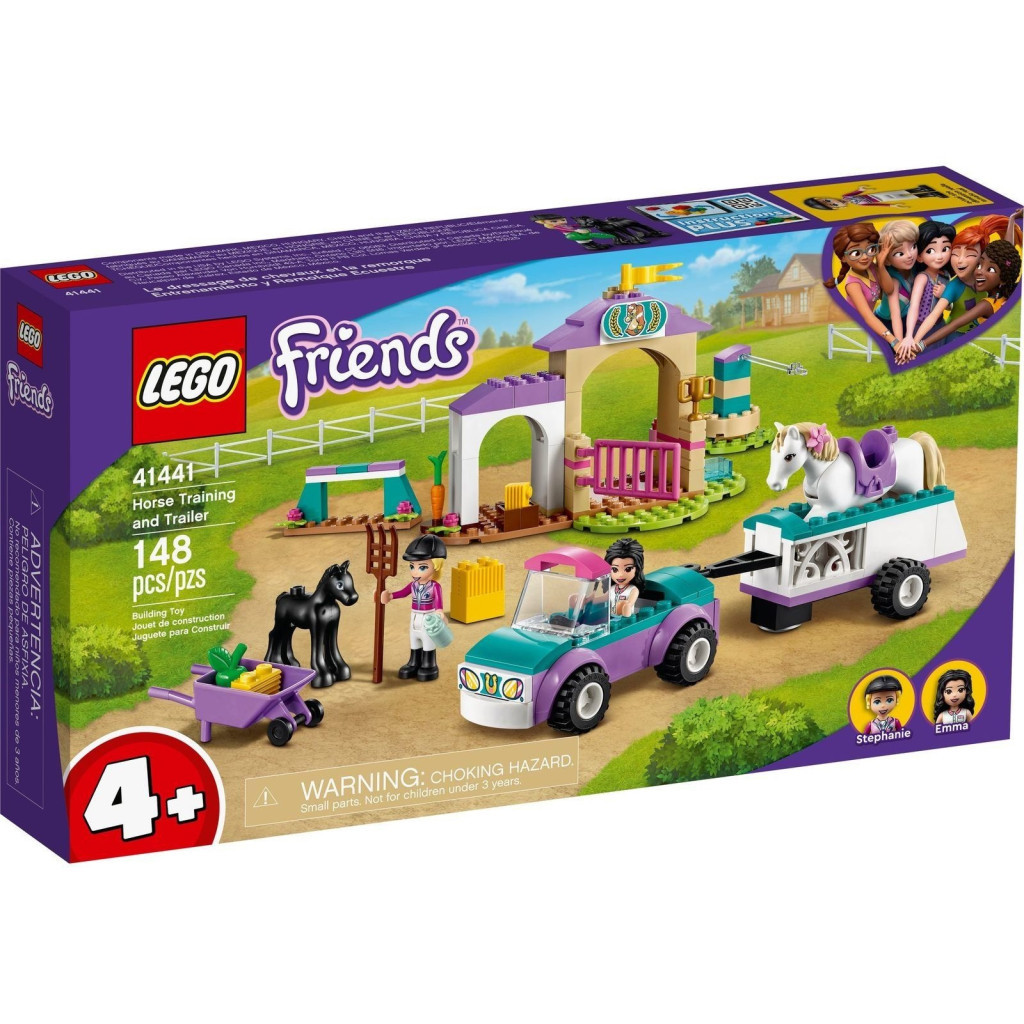 Конструктор LEGO Friends Тренування коня та причіп для перевезення 148 деталей (41441) - зображення 1