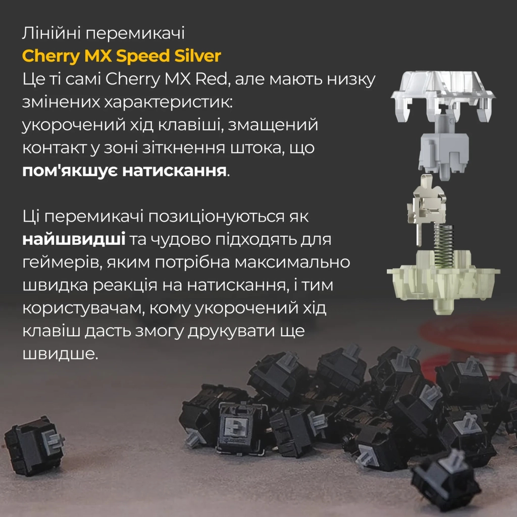 Клавіатура Ducky One 3 Cherry MX Speed Silver UA USB Cream (DKON2108-PUAPXМAEGGC1) - зображення 5
