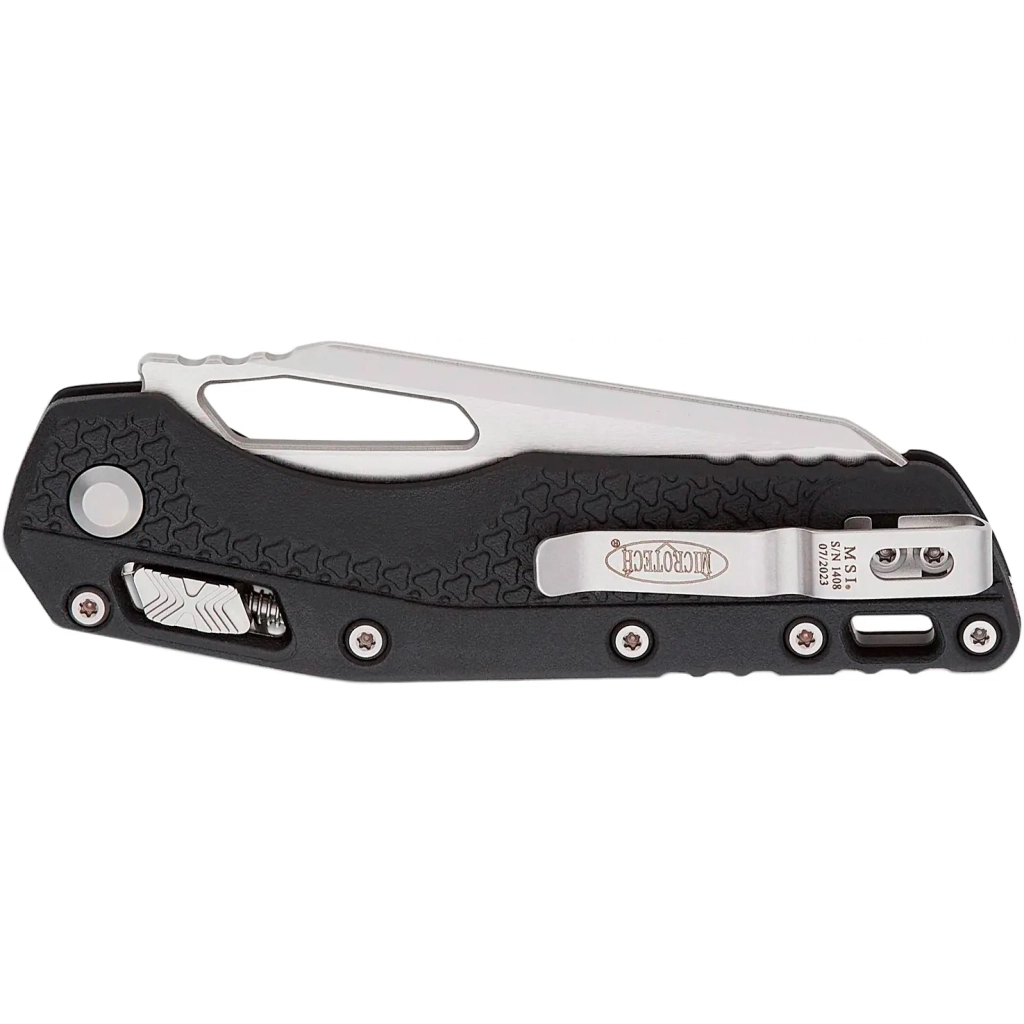 Ніж Microtech MSI Stonewash Serrated Tri-Grip Polymer Black (210T-12PMBK) - зображення 4