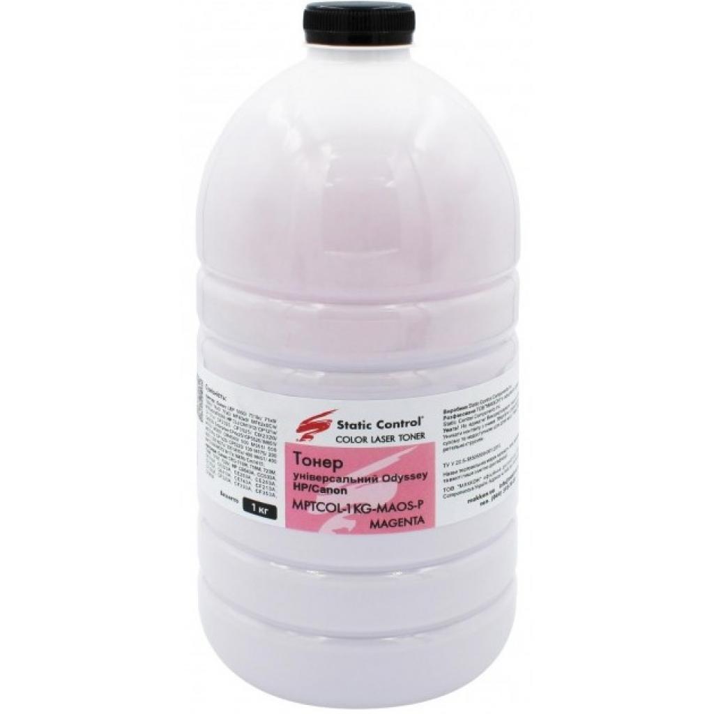 Тонер HP CLJ universal 1кг, фасовка, magenta Static Control (MPTCOL-1KG-MAOS-P) - зображення 1