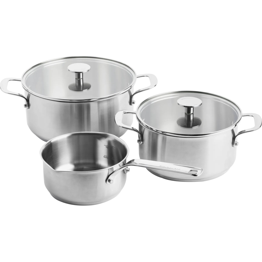 Набір посуду KitchenAid 5 предметів 16/20/24 см 1,5/3,1/4,8 л (CC005088-001) - зображення 1