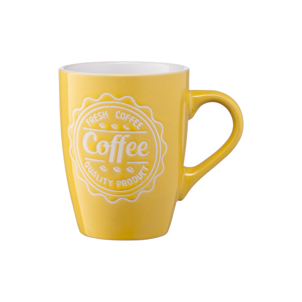 Чашка Ardesto Coffee 330 мл Yellow (AR3469Y) - зображення 3