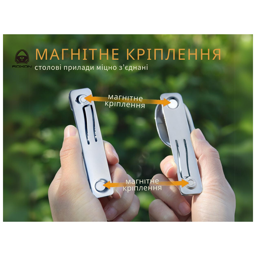 Набір туристичного посуду Roxon C2 2 in1 (ложка, виделка) (RoxC2) - зображення 9