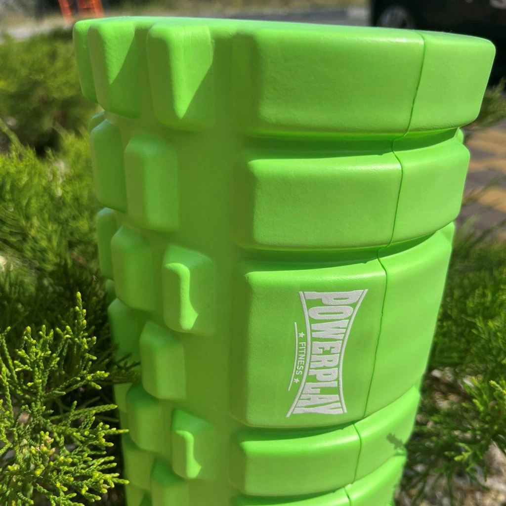 Масажний ролик PowerPlay 4025 Massage Roller 33x14см Зелений (PP_4025_Green) - зображення 5