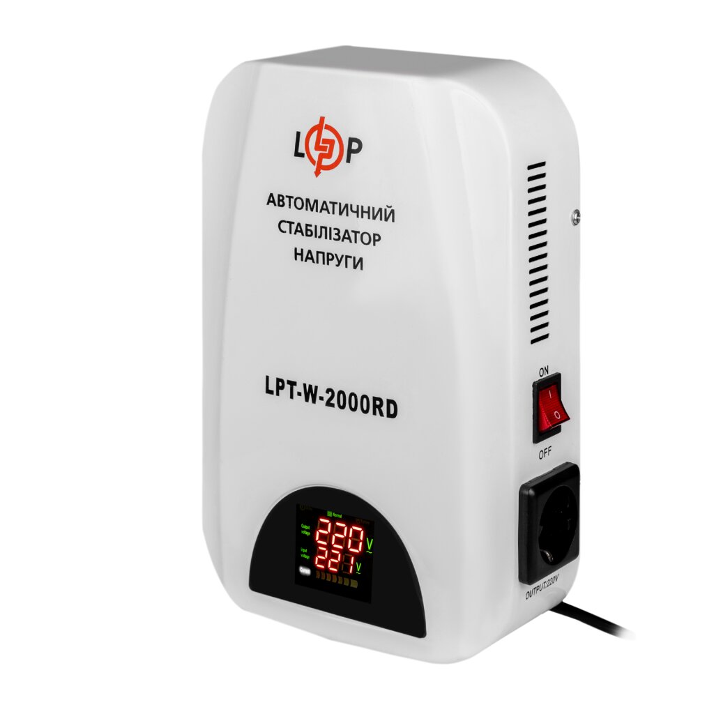 Стабілізатор LogicPower LPT-W-2000RD (1400Вт) - зображення 2