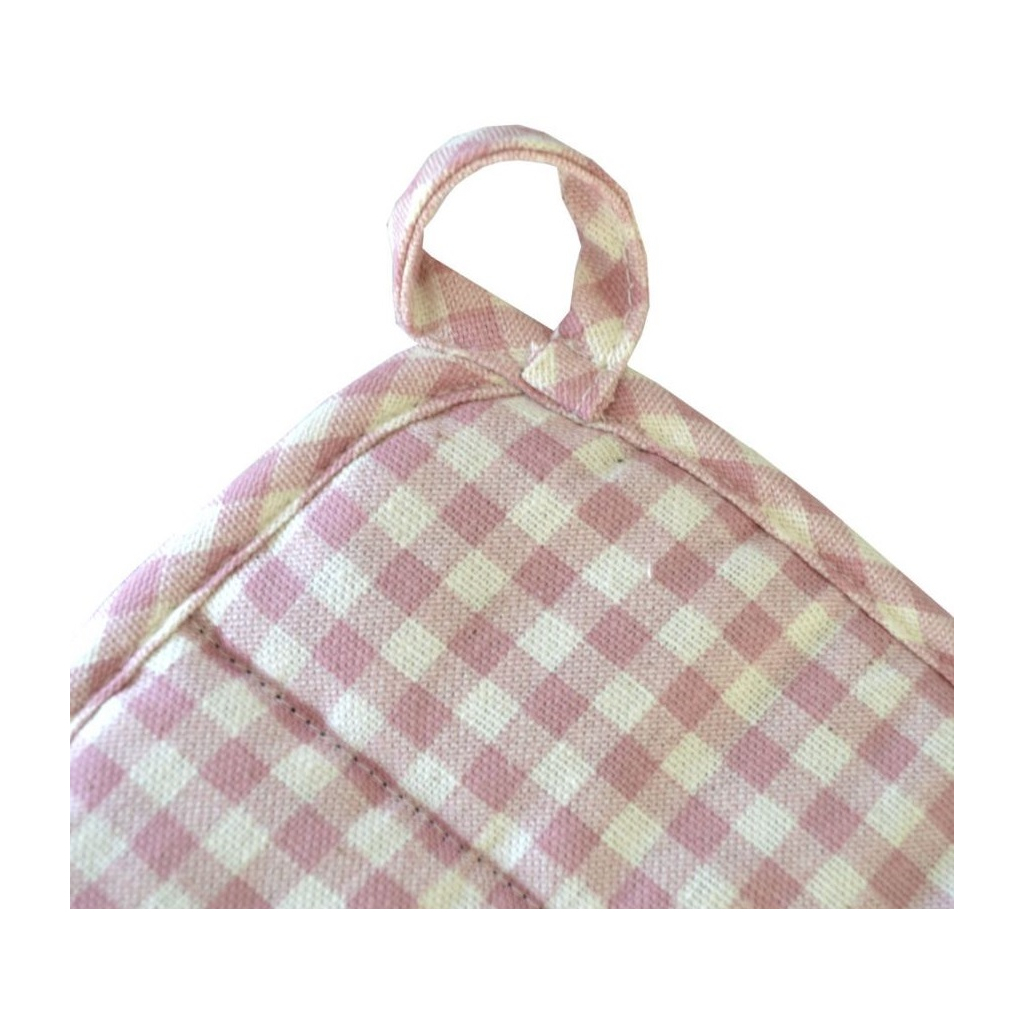 Кухонна прихватка Прованс Bella Троянди/Рожева клiтинка 25х25 см (4823093416772) - изображение 3