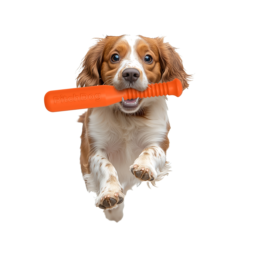 Іграшка для собак PitchDog Бита для апортировки Д 35 см помаранчева (62404) - зображення 4