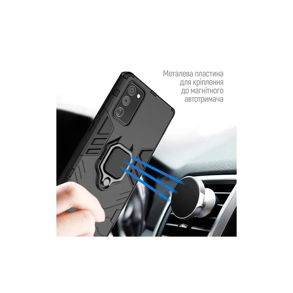 Чохол до мобільного телефона ColorWay AntiShock Magnet Ring Xiaomi Redmi 13C Blue (CW-CAMRXR13C-DB) - зображення 4