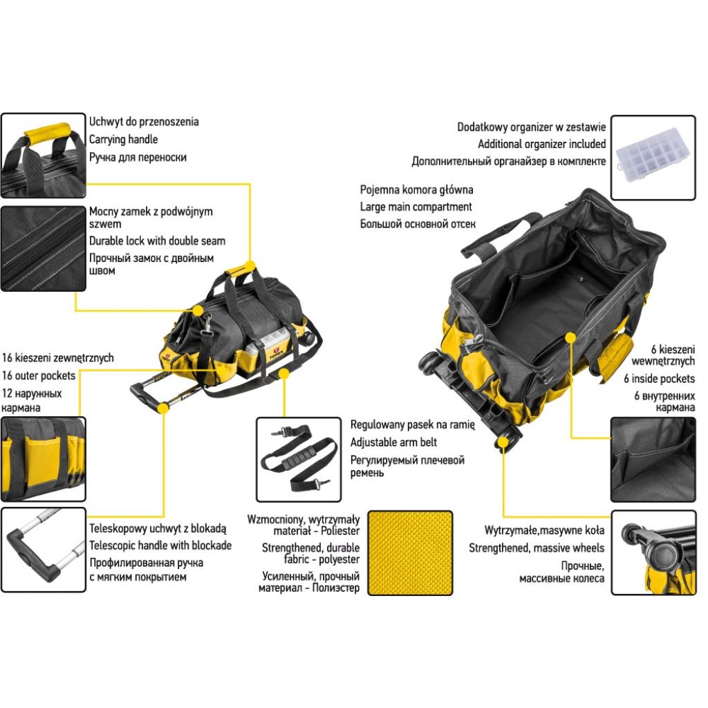 Сумка для інструмента Topex монтерська на колесах (79R449) - зображення 2