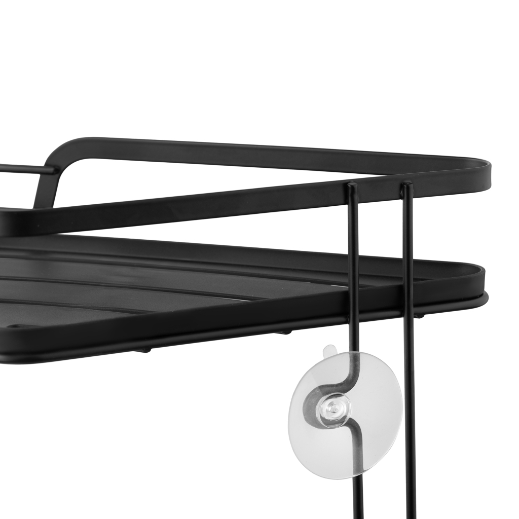 Полиця у ванну Ardesto Vigor 2-ярусна кутова Чорна (ARHK4503PB) - изображение 4