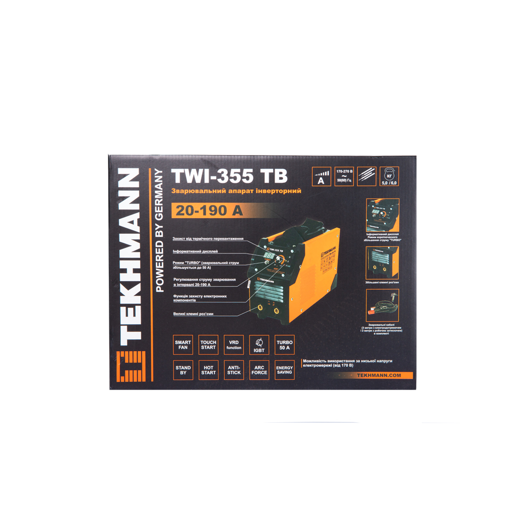 Зварювальний апарат Tekhmann TWI-355 TB (847861) - изображение 8