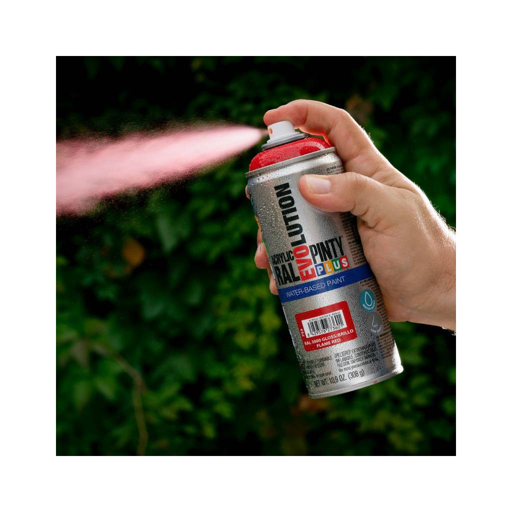 Фарба-аерозоль Pintyplus на водній основі Evolution Ral 5010, Синій, глянцевий 400 мл (8429576274004) - зображення 3