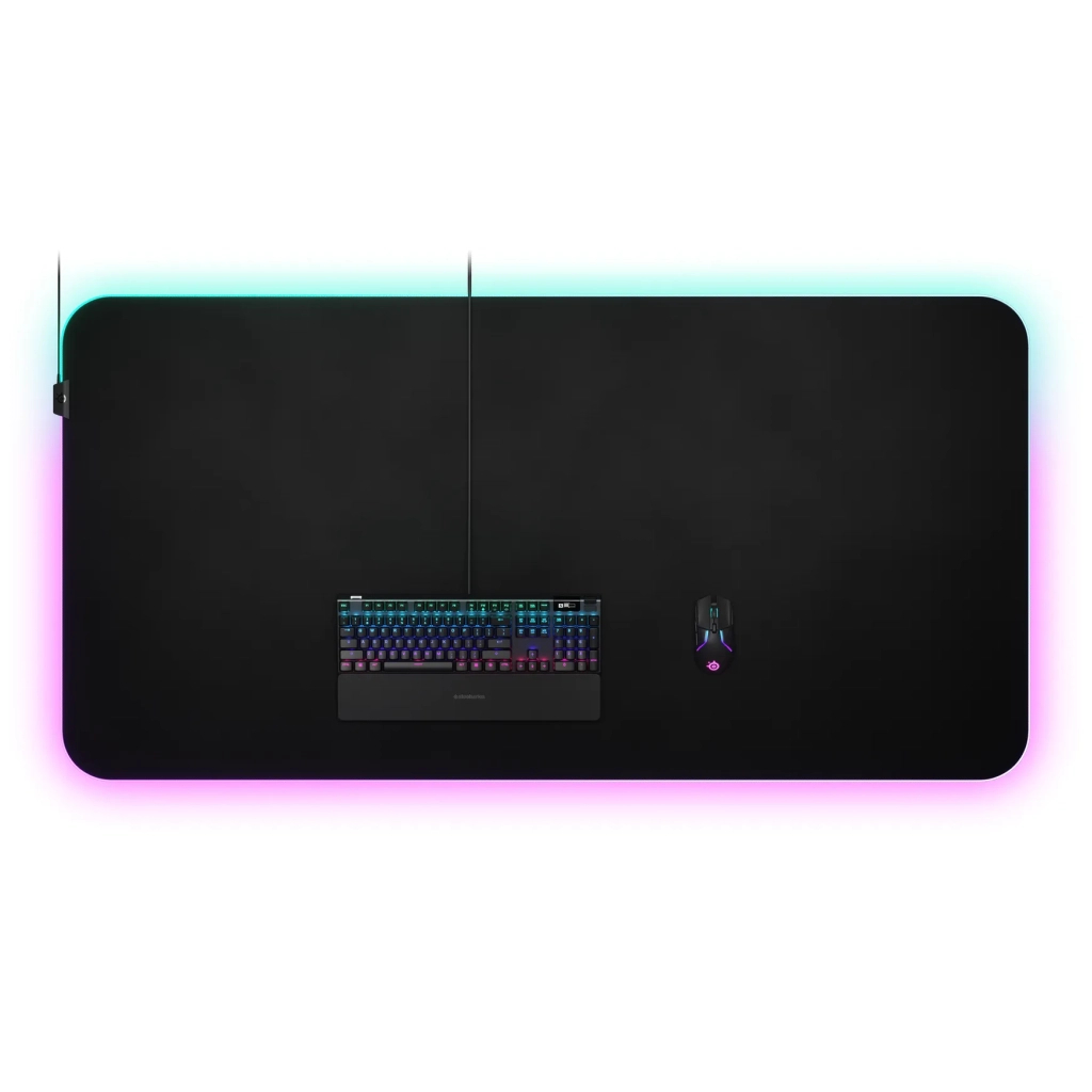 Килимок для мишки SteelSeries QcK Prism Cloth 5XL Etail RGB Black (63524) - зображення 5