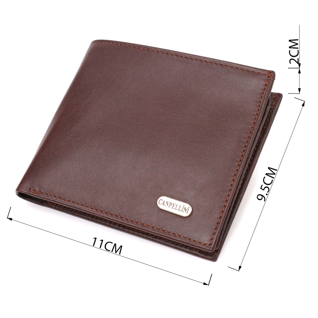 Портмоне Canpellini З натуральної шкіри Темно-коричневе (21782) - зображення 3