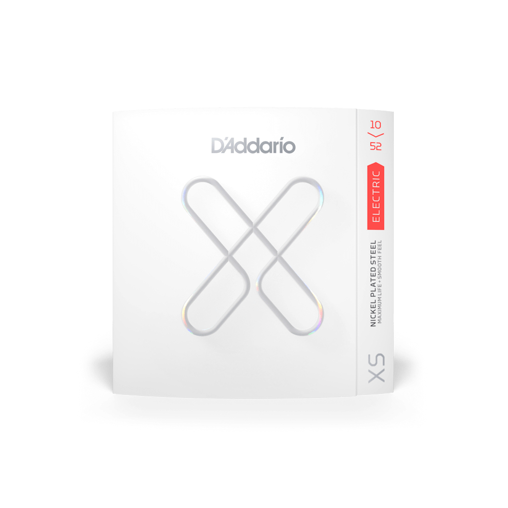 Струни для гітари D'Addario XS Coated Electric Guitar Strings Light Top / Heavy Bottom (10-52) (XSE1052) - зображення 1