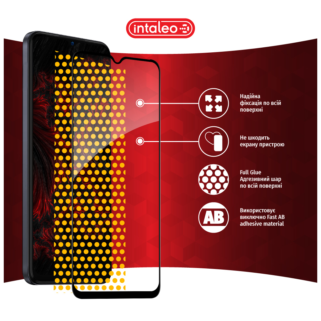 Скло захисне Intaleo Full Glue Tecno Spark 9 Pro Black (1283126547331) - зображення 7
