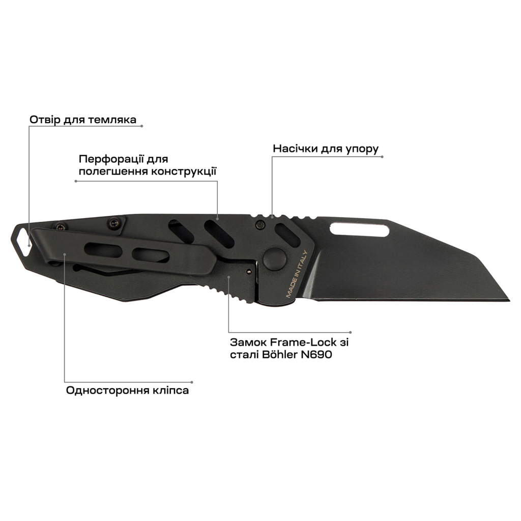 Ніж Extrema Ratio ANT BB Black (04.1000.0467/BLK/BLK) - зображення 7