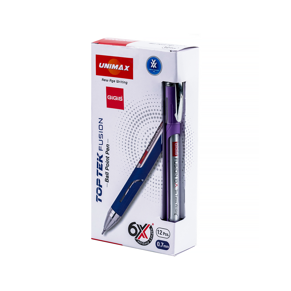 Ручка кулькова Unimax Top Tek Fusion 10 000, фіолетова (UX-10 000-11) - зображення 3