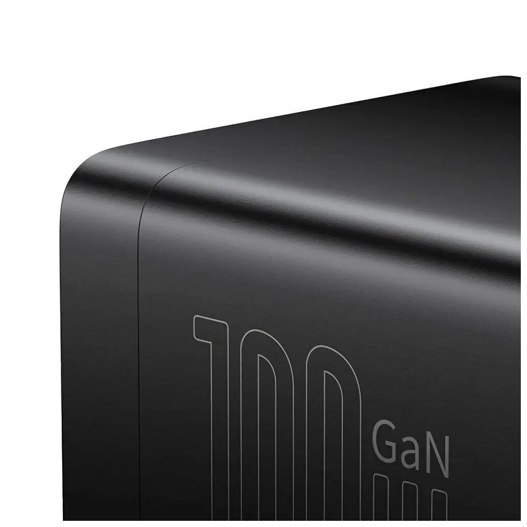Зарядний пристрій Baseus AC + 2xUSB-C 100W + 2xUSB + cable USB-C to USB-C 100W 1.0m black (PSZM000401) - зображення 6