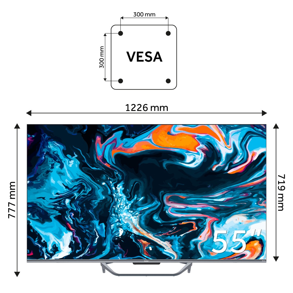 Телевізор Haier H55Q800UX - зображення 3
