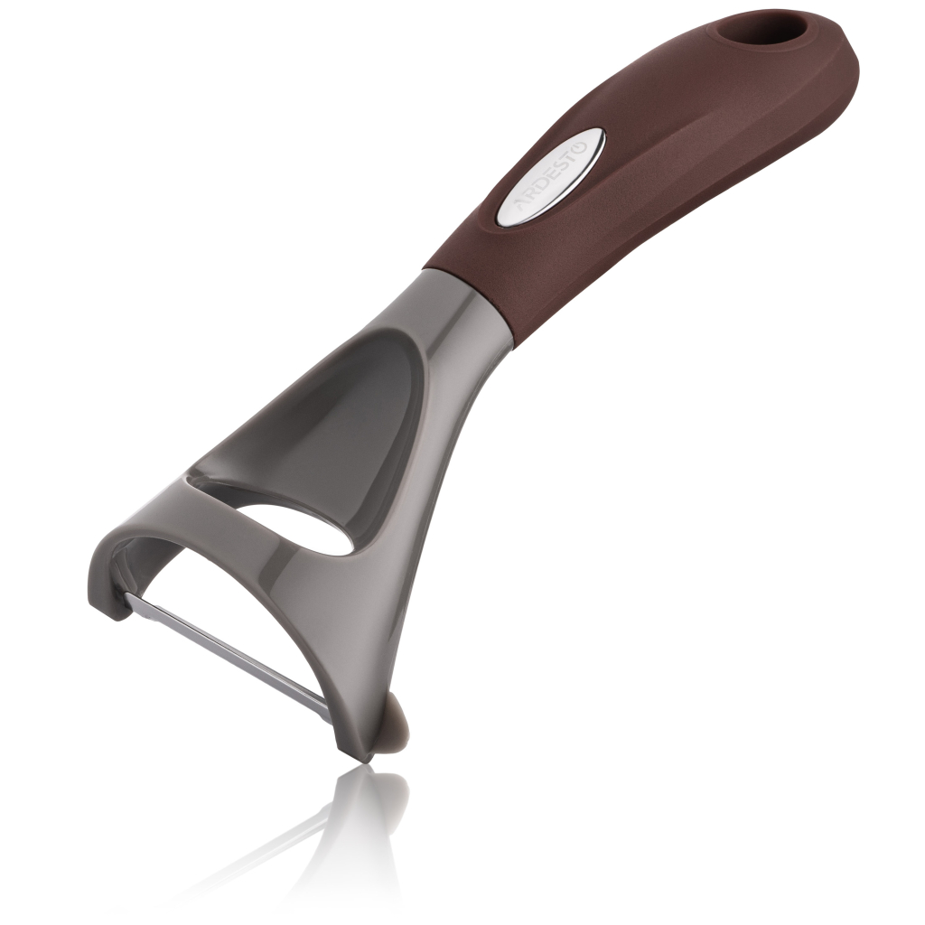 Овочечистка Ardesto Gemini, 19см, нержавіюча сталь, пластик, сіро-коричневий (AR2157PG) - изображение 5