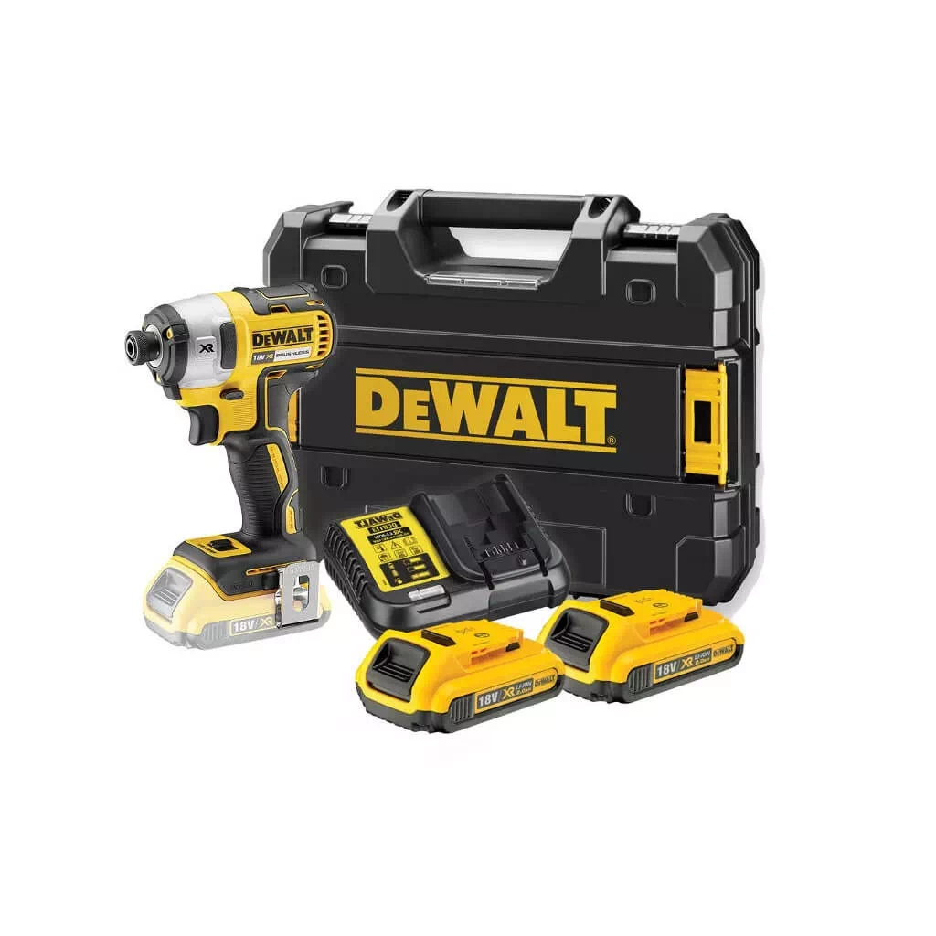 Шуруповерт DeWALT 18V XR Li-Ion, 2x2Ah, безщітковий, 205 Нм, 3250 об/хв, кейс (DCF887D2) - зображення 4
