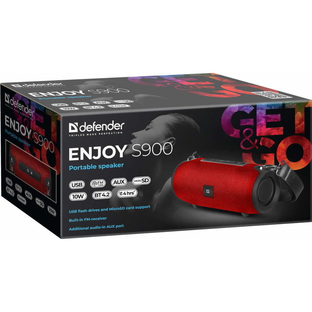 Акустична система Defender Enjoy S900 Bluetooth Red (65904) - зображення 6