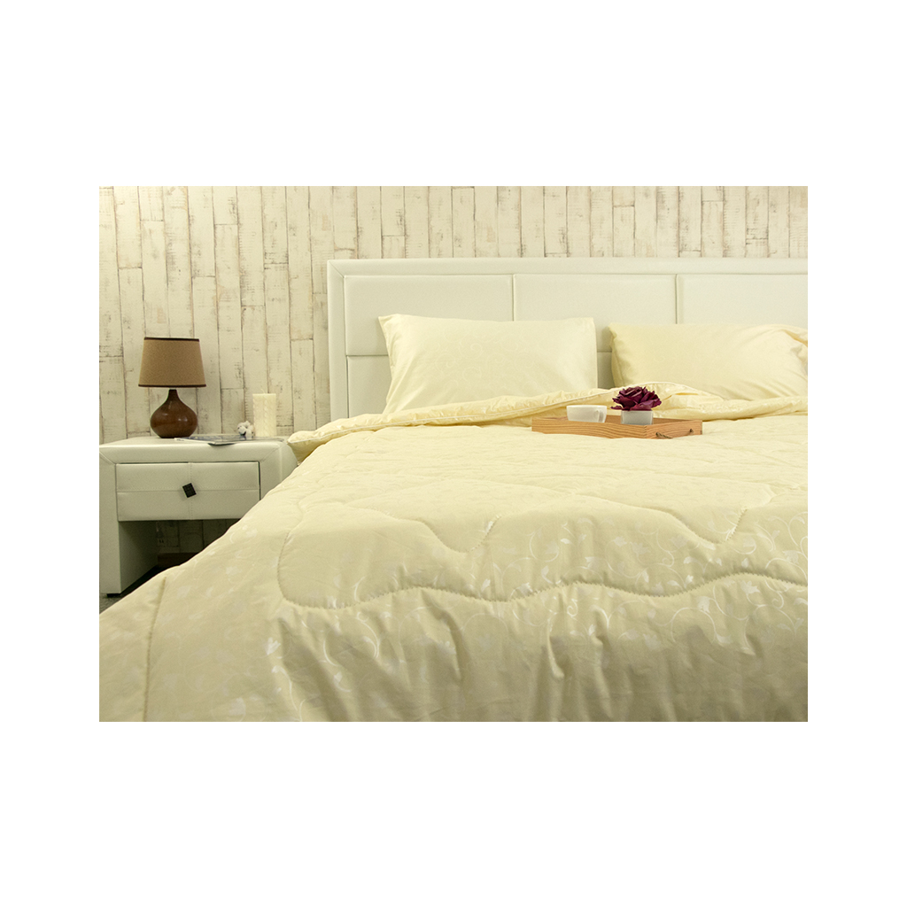 Ковдра Руно вовняна Ніжність молочна літо 172х205 (316.29ШНУ_Молочний вензель) - зображення 8