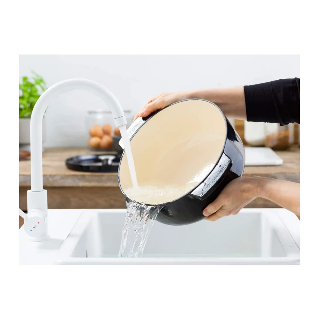 Каструля KitchenAid чавунна з кришкою 5,2 л Чорна (CC006061-001) - изображение 7