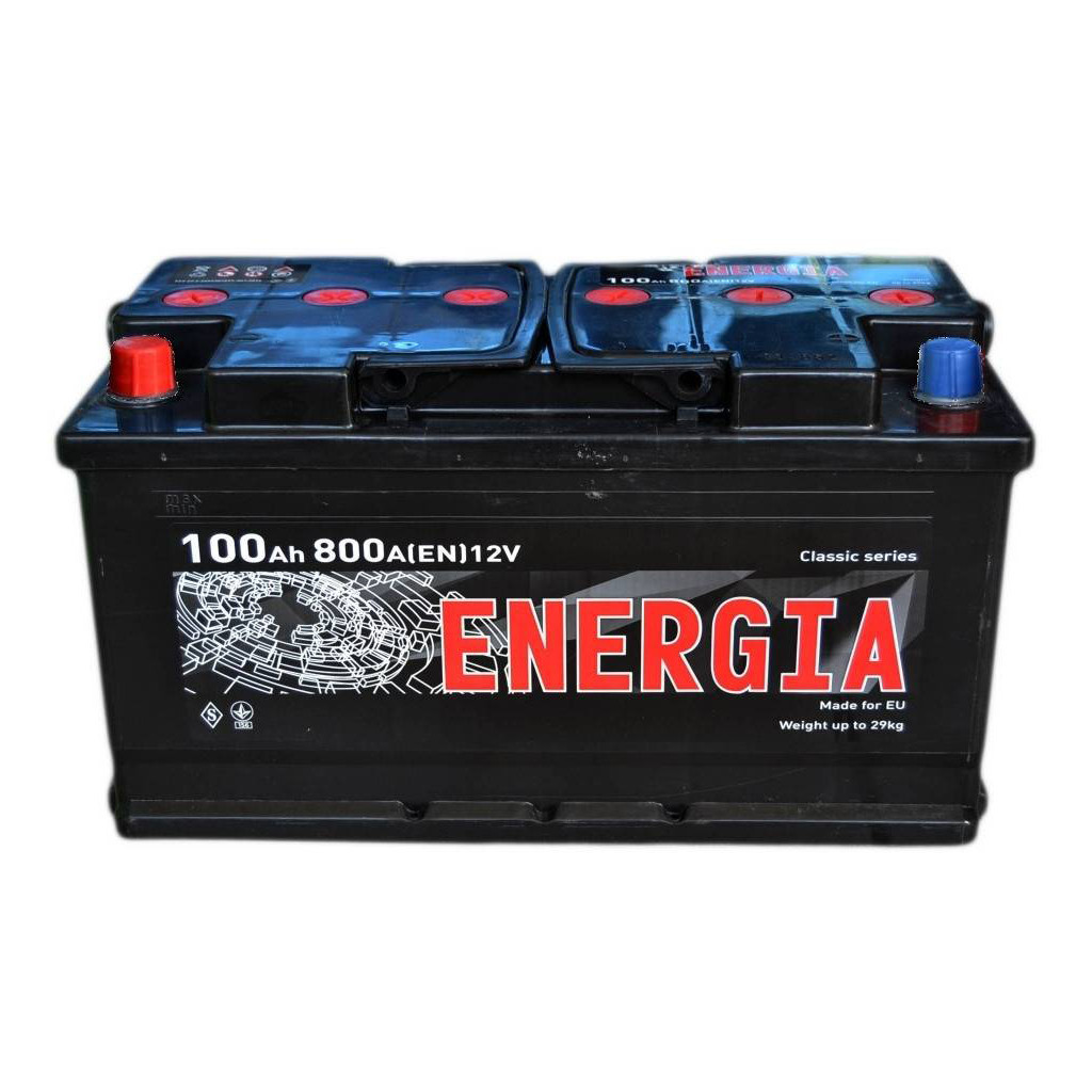 Акумулятор автомобільний ENERGIA 100Ah (+/-) (800EN) (22393) - зображення 1