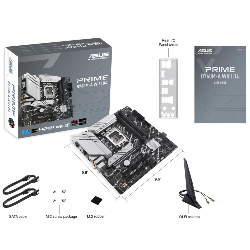 Материнська плата ASUS PRIME B760M-A WIFI D4 - зображення 4