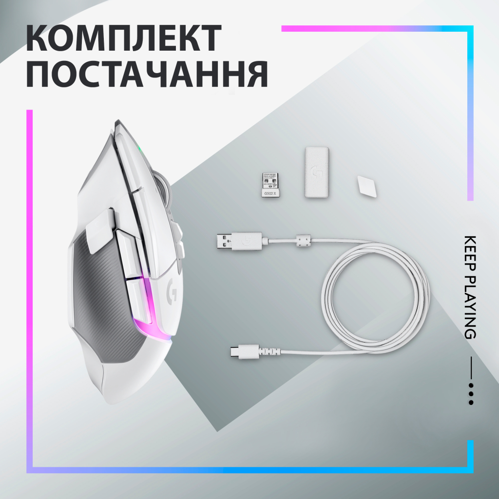 Мишка Logitech G502 X Plus Wireless White (910-006171) - зображення 9