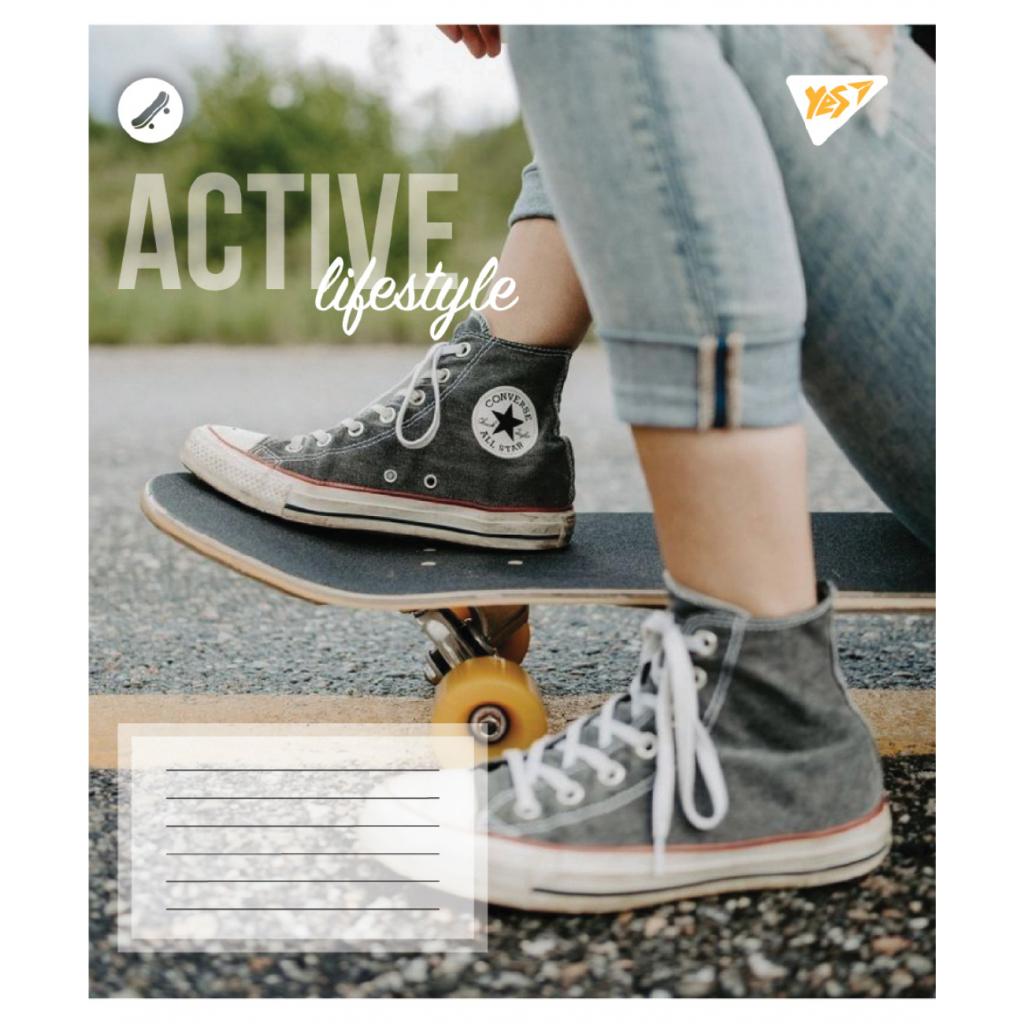 Зошит Yes Active lifestyle А5 60 аркушів клітинка (767713) - зображення 5