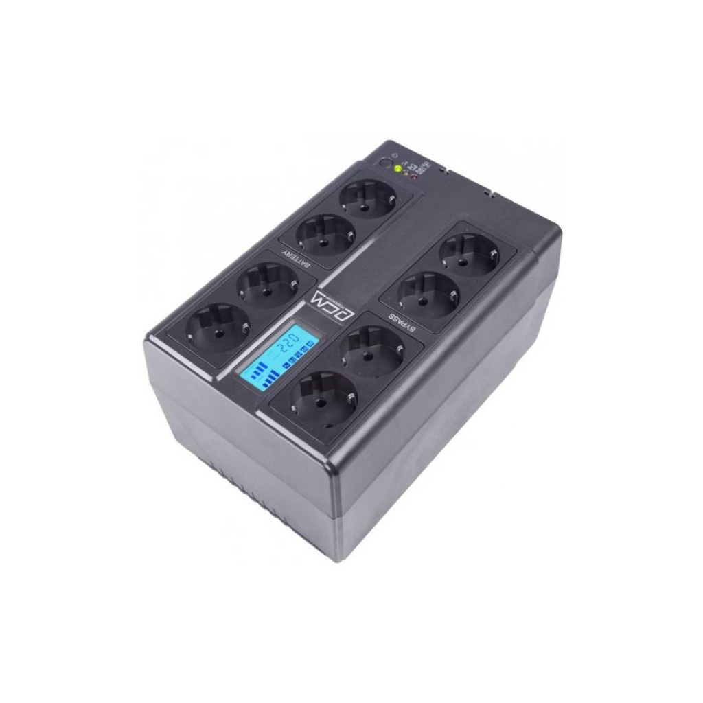 Пристрій безперебійного живлення Powercom CUB-850N LCD - зображення 2