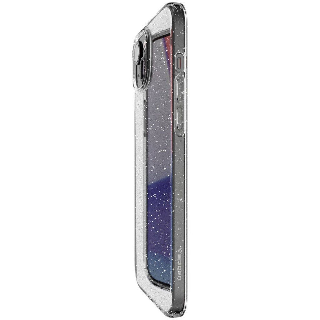 Чохол до мобільного телефона Spigen Apple iPhone 15 Plus Liquid Crystal Glitter Crystal Quartz (ACS06648) - изображение 5