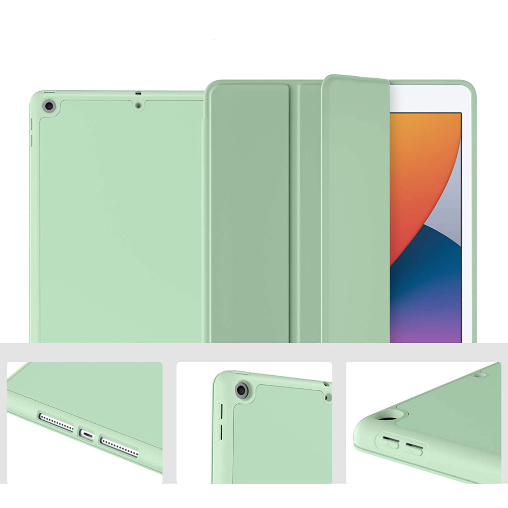 Чохол до планшета BeCover Tri Fold Soft TPU Silicone Apple iPad Air 4 10.9 2020/2021 Green (706871) (706871) - зображення 3