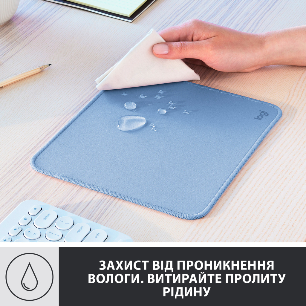 Килимок для мишки Logitech Mouse Pad Studio Series Blue (956-000051) - зображення 3
