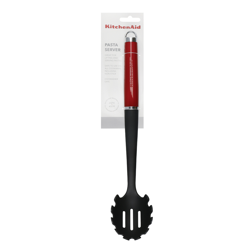 Ложка кухарська KitchenAid Coreline для спагеті, 35 см, червона (KAG005OHERE) - зображення 4