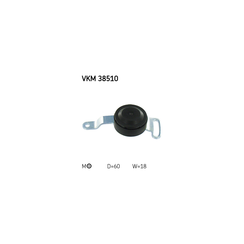 Натягувач ременя з роликом SKF VKM 38510 - зображення 1