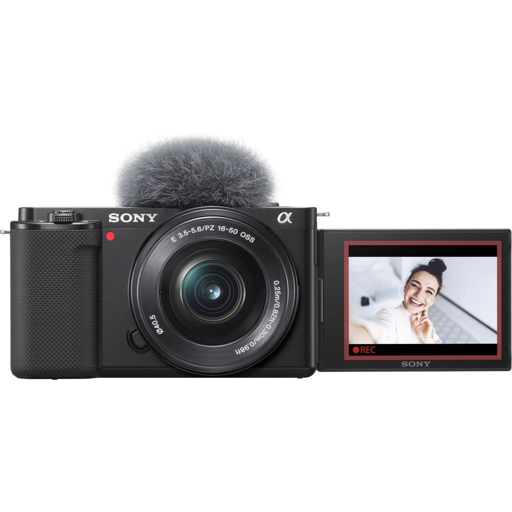 Цифровий фотоапарат Sony Alpha ZV-E10 kit 16-50mm Black (ZVE10LB.CEC) - изображение 3