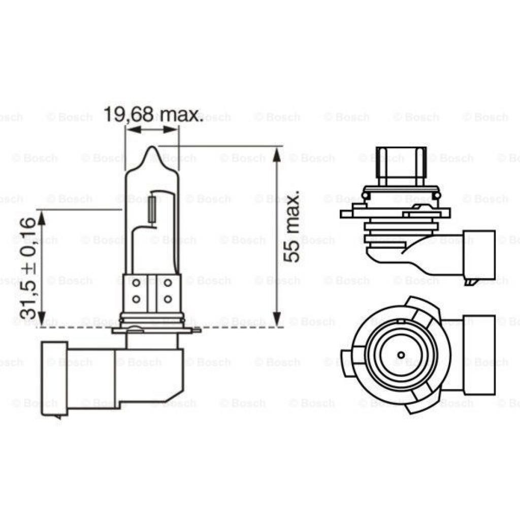 Автолампа Bosch галогенова 51W (1 987 302 153) - изображение 5
