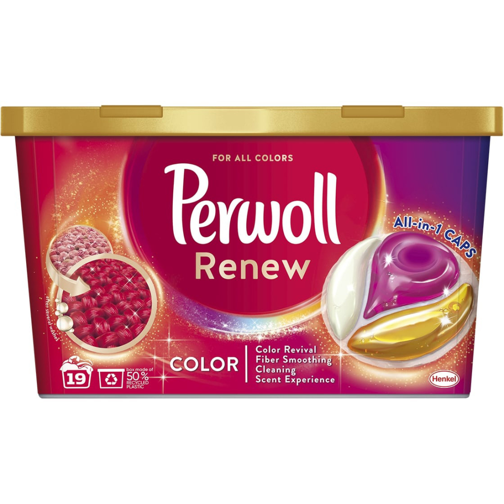 Капсули для прання Perwoll All-in-1 для кольорових речей 19 шт. (9000101539400) - зображення 1